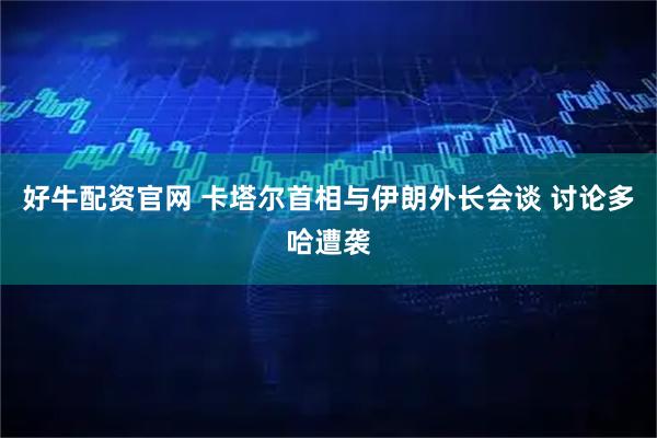 好牛配资官网 卡塔尔首相与伊朗外长会谈 讨论多哈遭袭